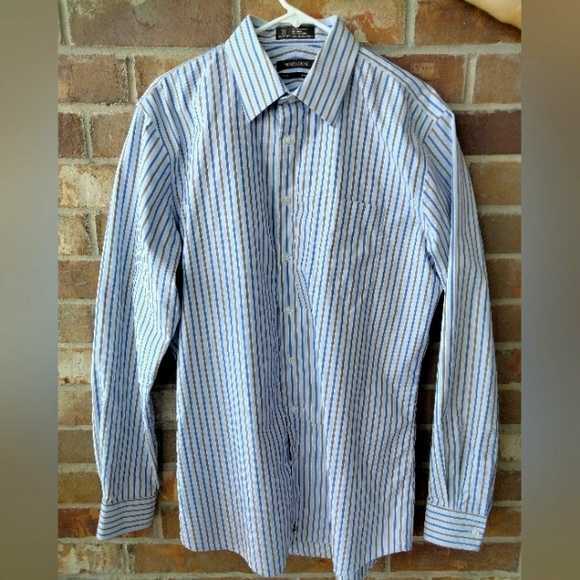 Nordstrom Other - Nordstrom Mens Dress Shirt Trim Fit Wrinkle Free 16 1/2, 36/37